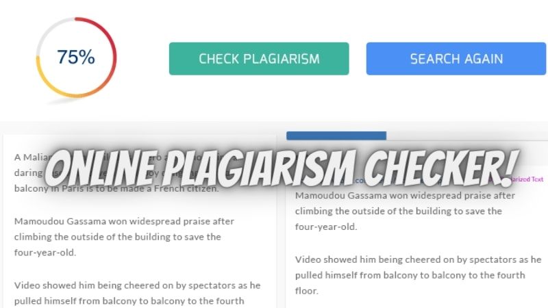 Essay Similarity Check – Online Plagiarism Checker