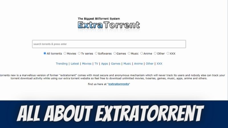 Best ExtraTorrent Proxy & Alternatives/Mirrors to Unblock ExtraTorrent