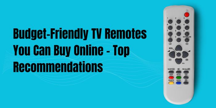 Budget-Friendly TV Remotes You Can Buy Online – Top Recommendations