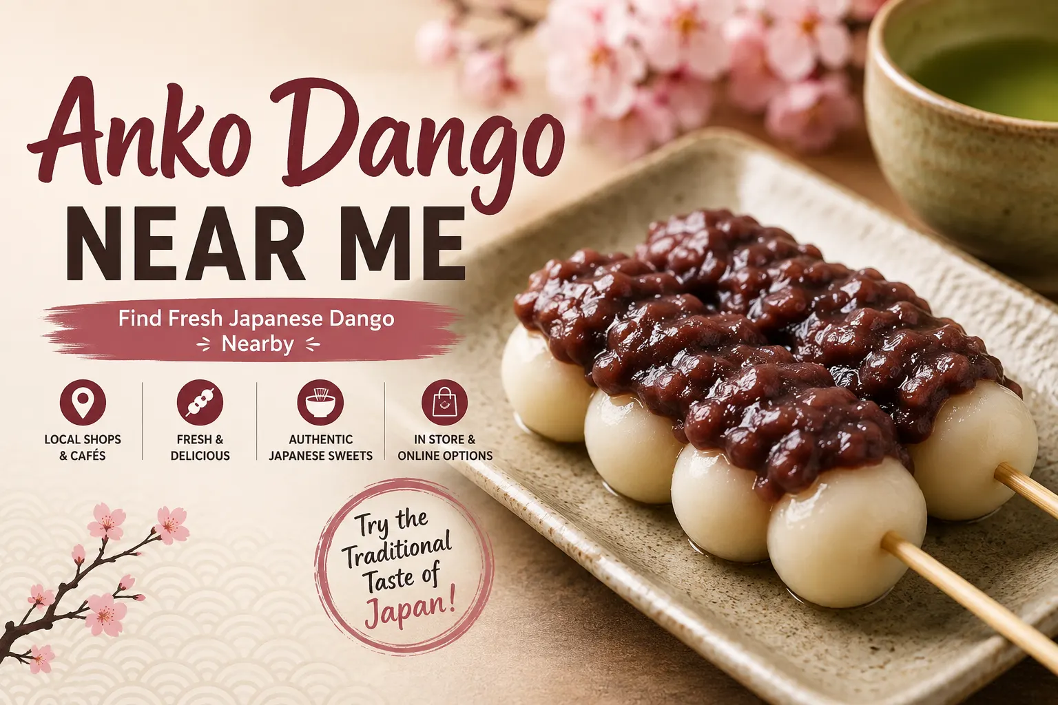 Anko Dango Near Me Where to Find Fresh Japanese Red Bean Dango