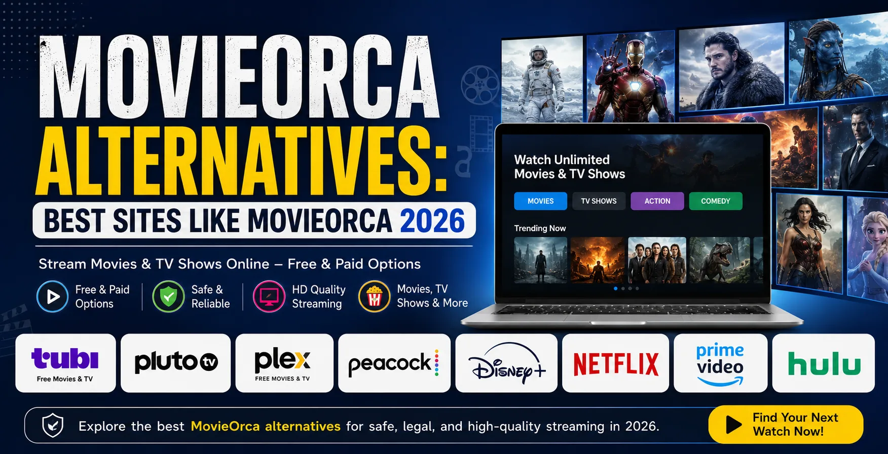 MovieOrca Alternatives: Best Sites Like MovieOrca for Streaming Movies in 2026